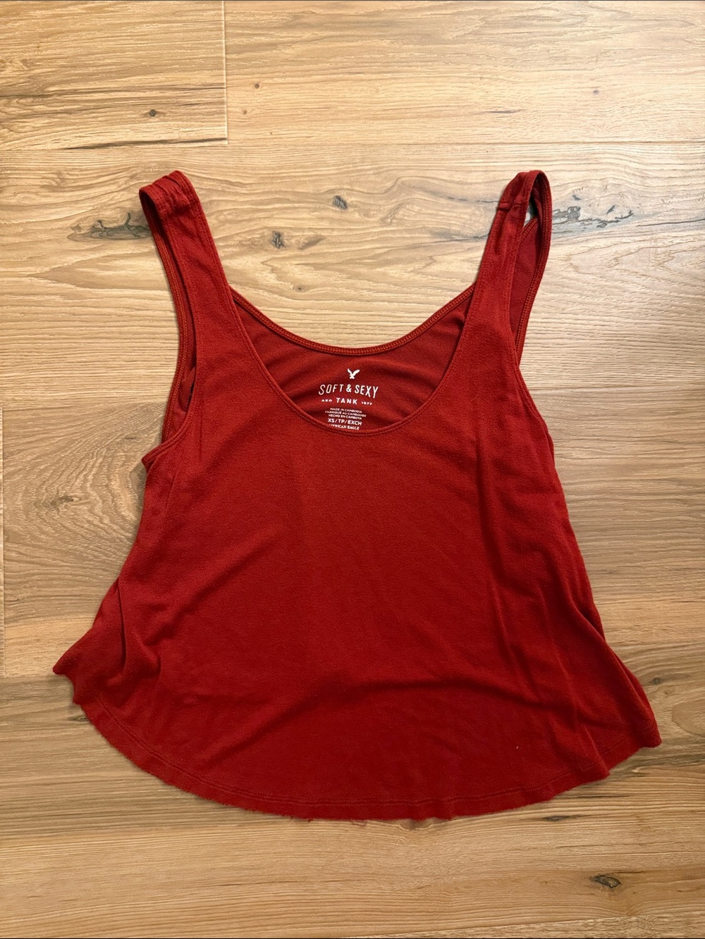 Red Soft and Sexy Tank - American Eagle